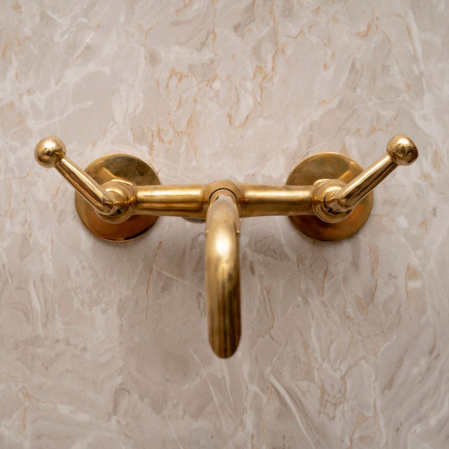 Unlacquered Brass Tub Filler Faucet, Solid brass Bathroom faucet, Customizable Spout Reach