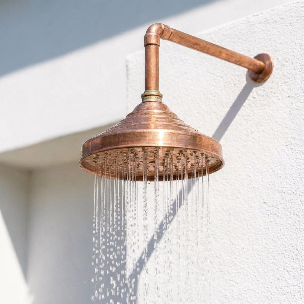 Unlacquered Copper Showerhead - Natural Copper Rain Shower HeadUnlacquered Copper Showerhead: Embrace Natural Elegance with a Copper Rain Shower Head