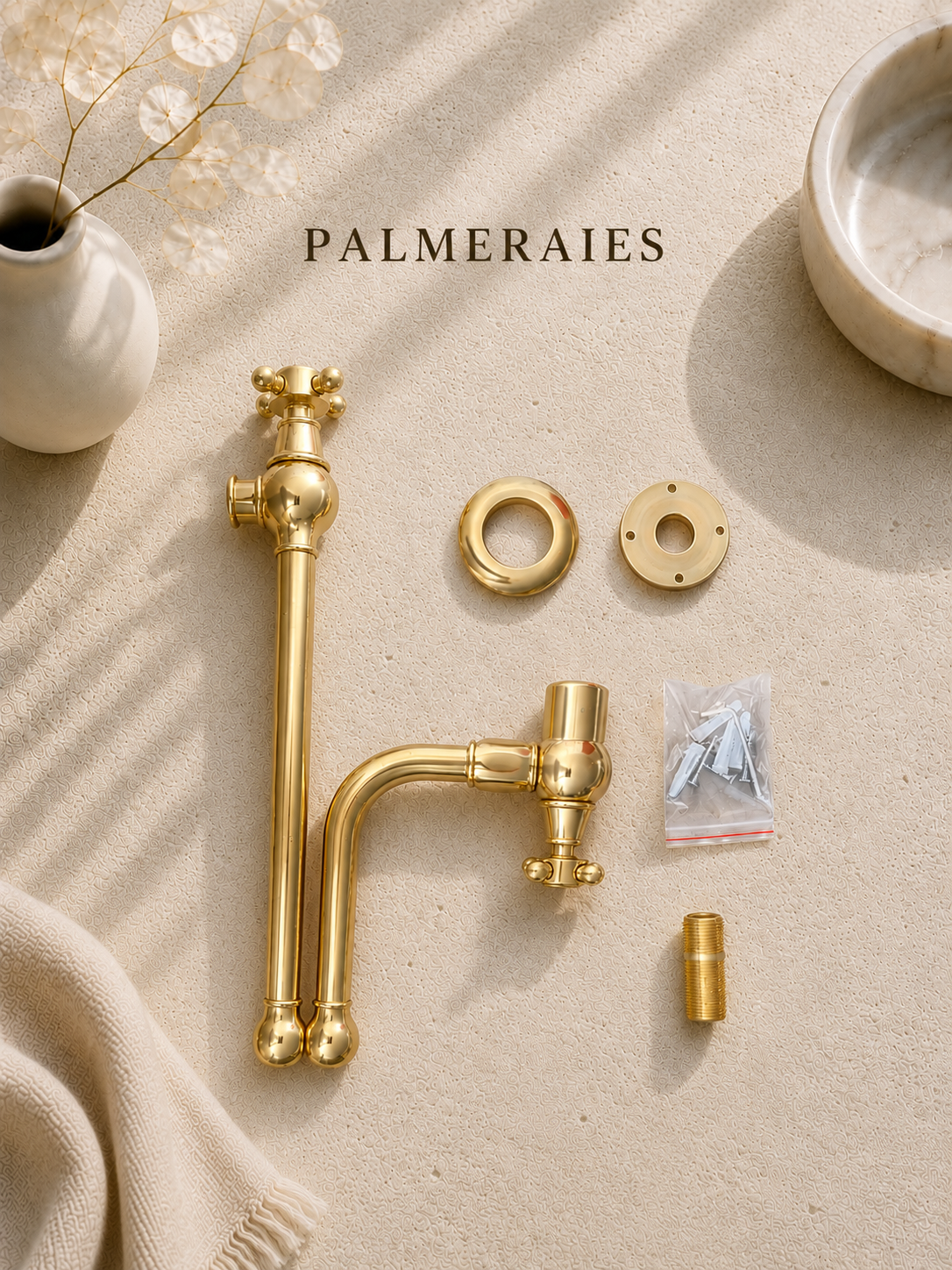 Wall Mounted Folding Pot Filler - Traditional Brass Stove Faucet