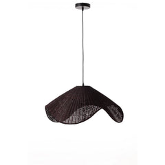 Adaya Black Rattan Pendant Light