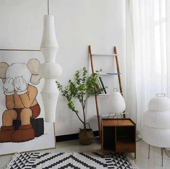 Akari Wabi Sabi Paper Pendant Light