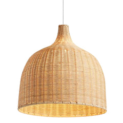 Allen and Roth wicker rattan bell basket pendant light