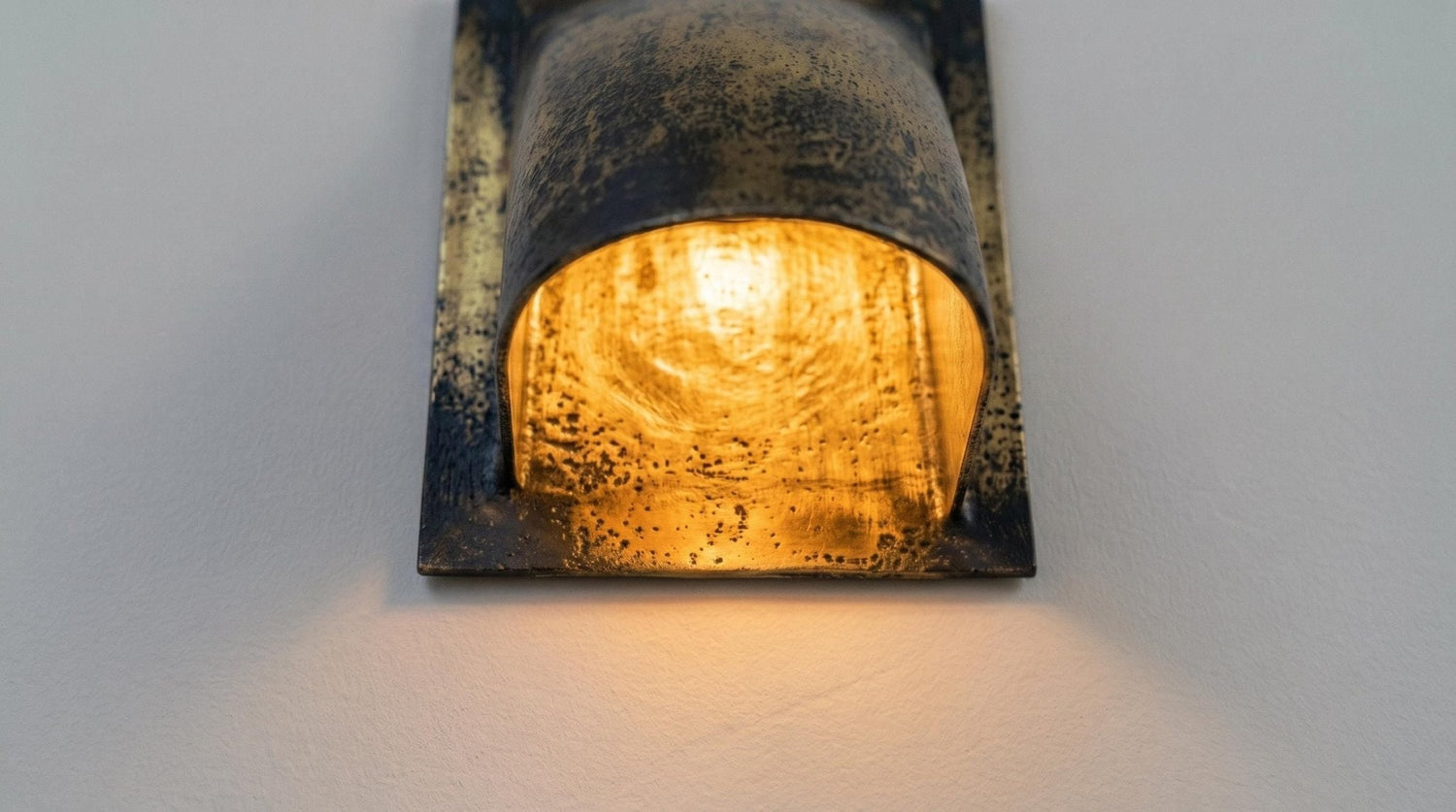 Antique Brass Wall Sconce, Handmade Black Patina Indoor Outdoor Light, Aged Gold Curved Wall Lamp, Rustic Vintage Sconce Fixture