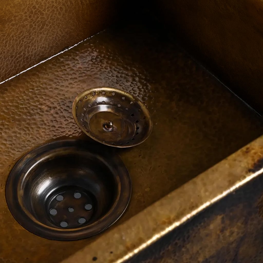 Hammered Copper Farmhouse Kitchen Sink