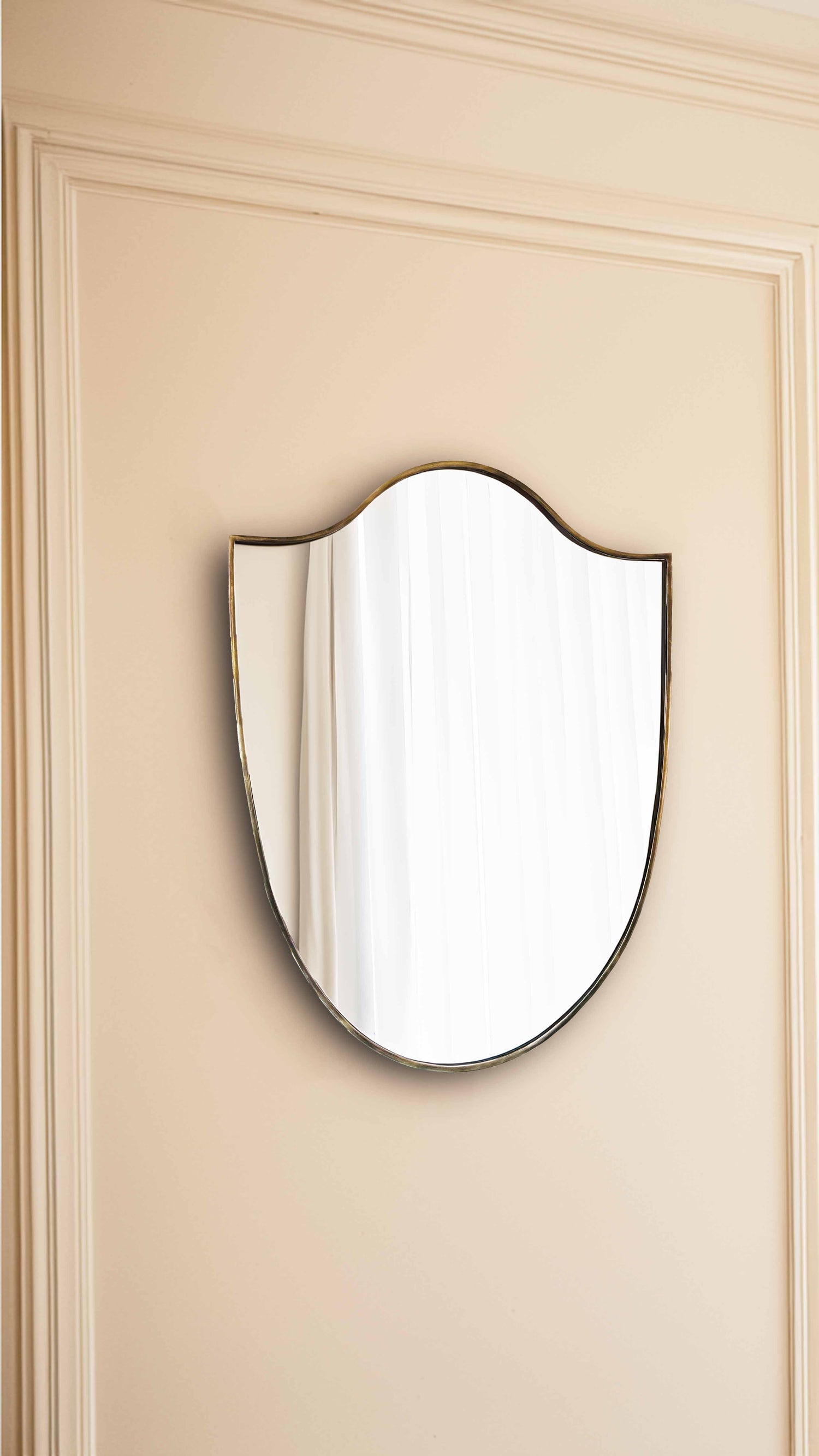 Varaudu Antique Brass Mirror Italien Antique Mirror - Antique Brass Bathroom Mirror, Vanity Wall Decor