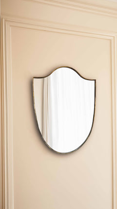 Varaudu Antique Brass Mirror Italien Antique Mirror - Antique Brass Bathroom Mirror, Vanity Wall Decor