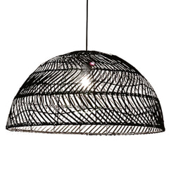 Archer Black Rattan Pendant Light Shade