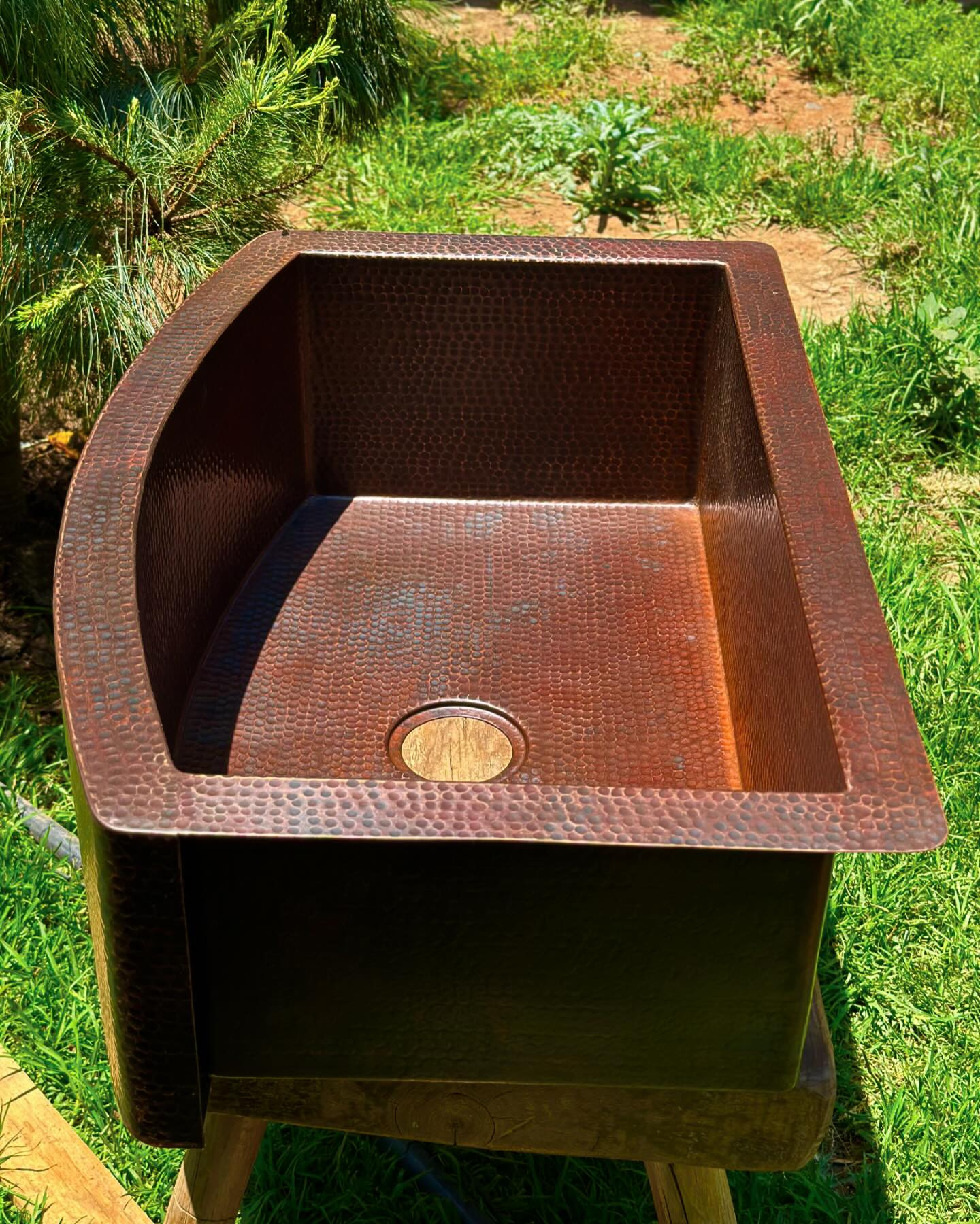 Apron Front Copper Farmhouse Kitchen sink