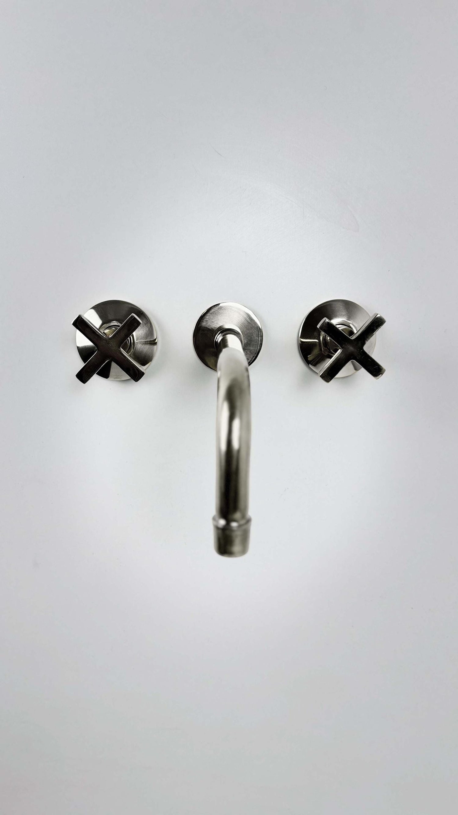 Polished Nickel Bathroom Faucet - Wall Mount Bathroom Faucets