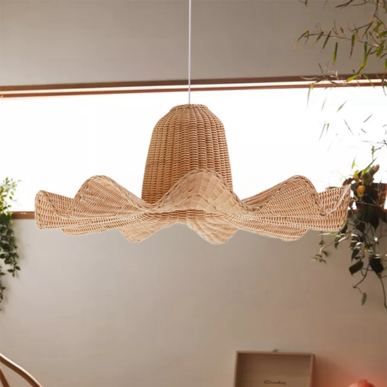 Luna Wicker Rattan Pendant Light