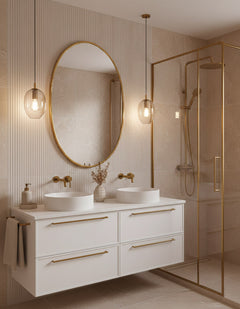 Varaudu Oval Antiqued Brass Mirror Unlacquered Brass Mirror 369099905 - Antique Brass Bathroom Mirror, Vanity Wall Decor