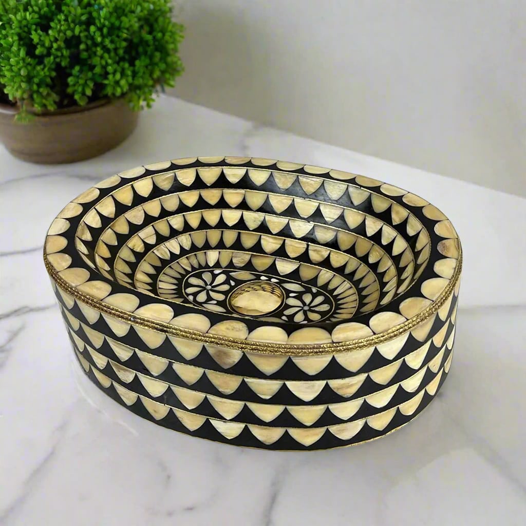 Brass Oval Vessel Sink