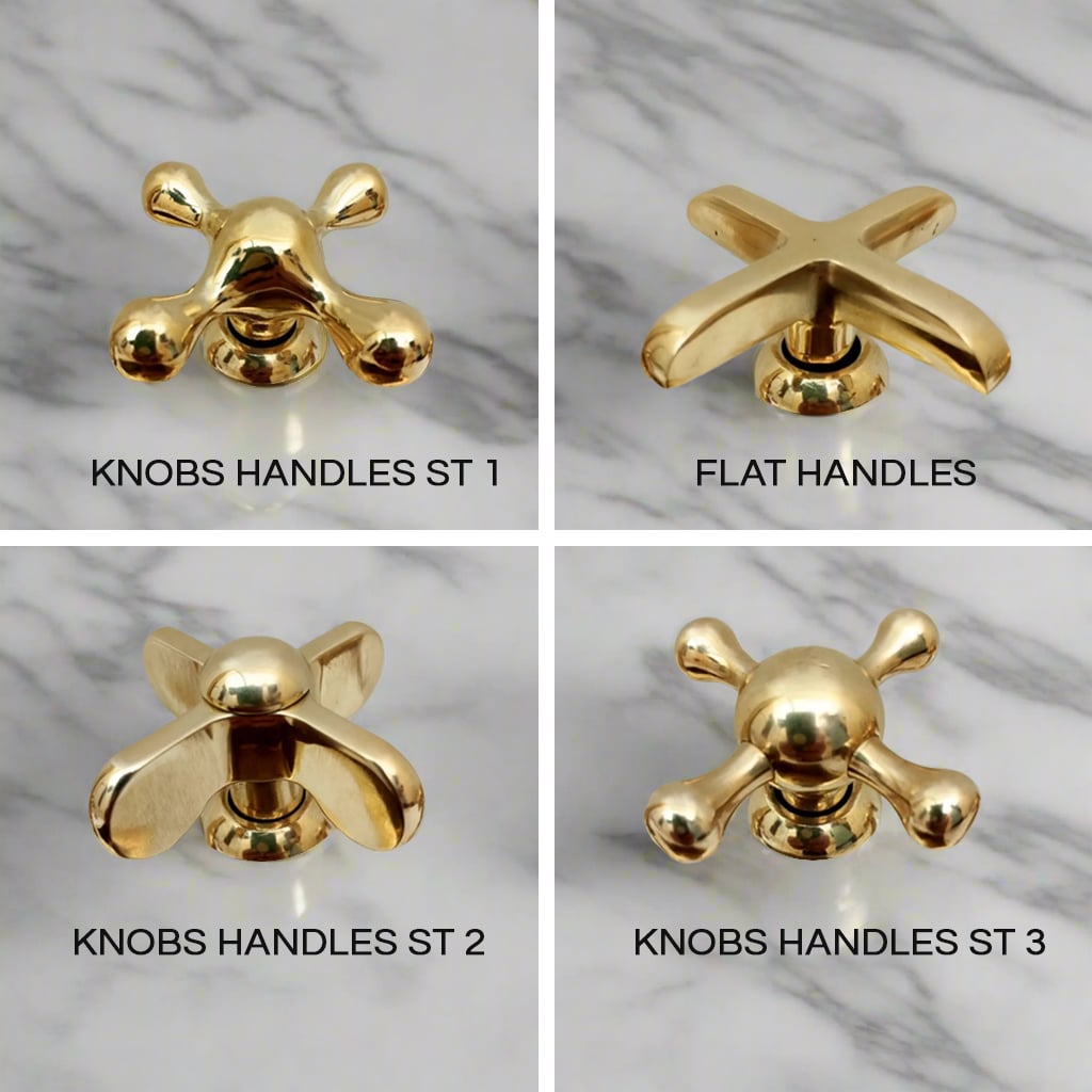 Unlaquered Brass Bathroom Faucet