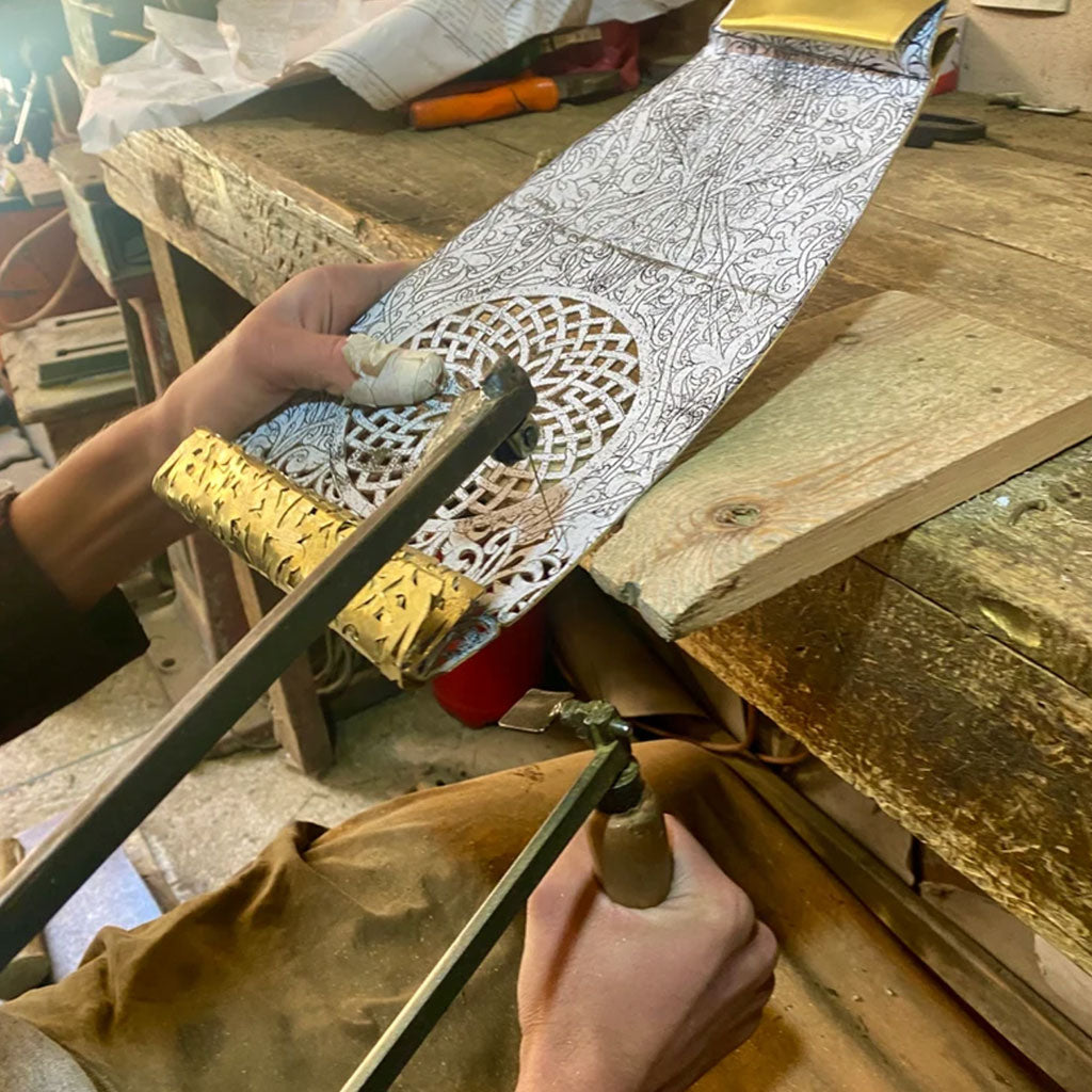 Handcrafted Moroccan Brass Floor Lamp