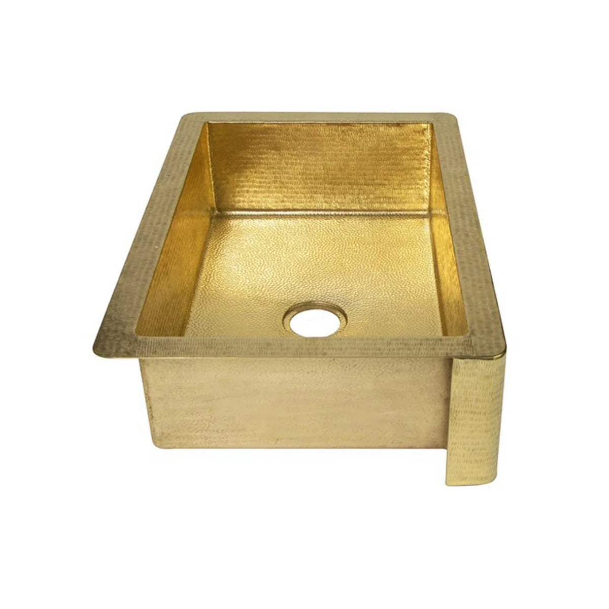 Handcrafted Brass Single Basin Farmhouse Kitchen Sink