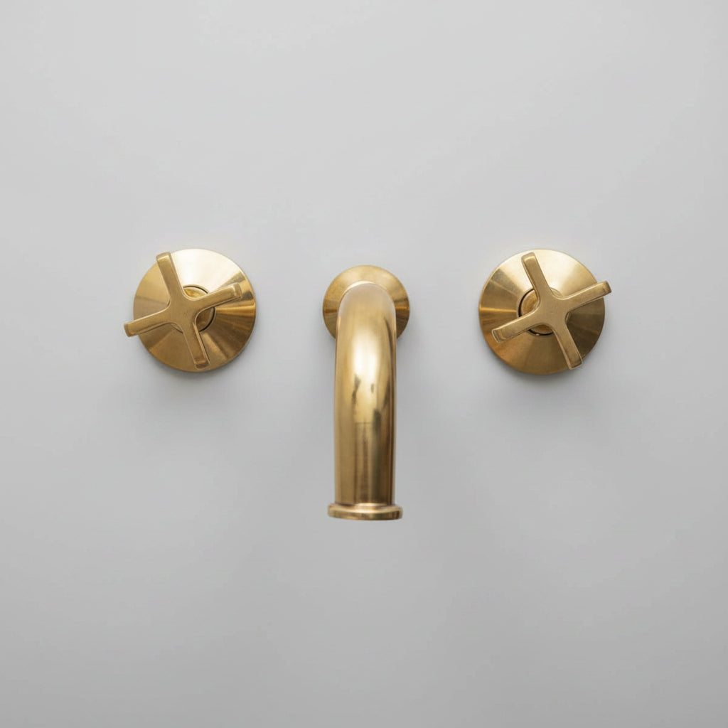 Wall Mounted Faucet - Unlacquered Bathroom Faucet With Rough in Valve