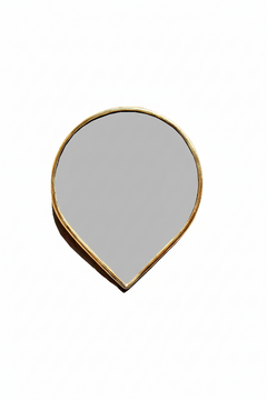 Varaudu Brass Teardrop Mirror Handmade Wall Mirror 369099642 - Antique Brass Bathroom Mirror, Vanity Wall Decor