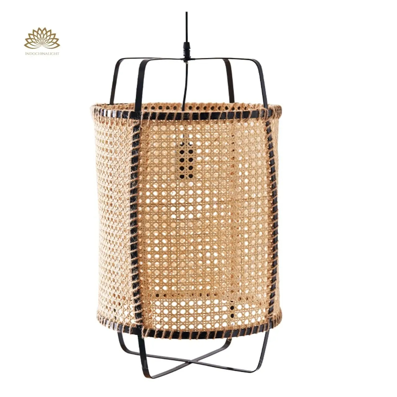 Cane Rattan Pendant Light 10 Inches