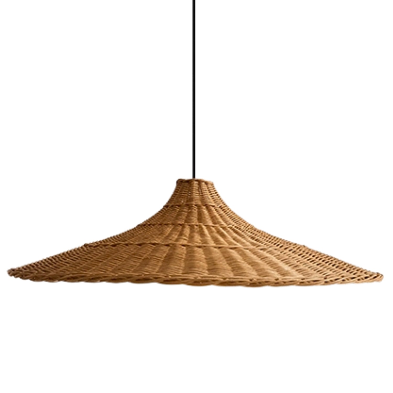 Carmel Cone Wicker Rattan Pendant Light