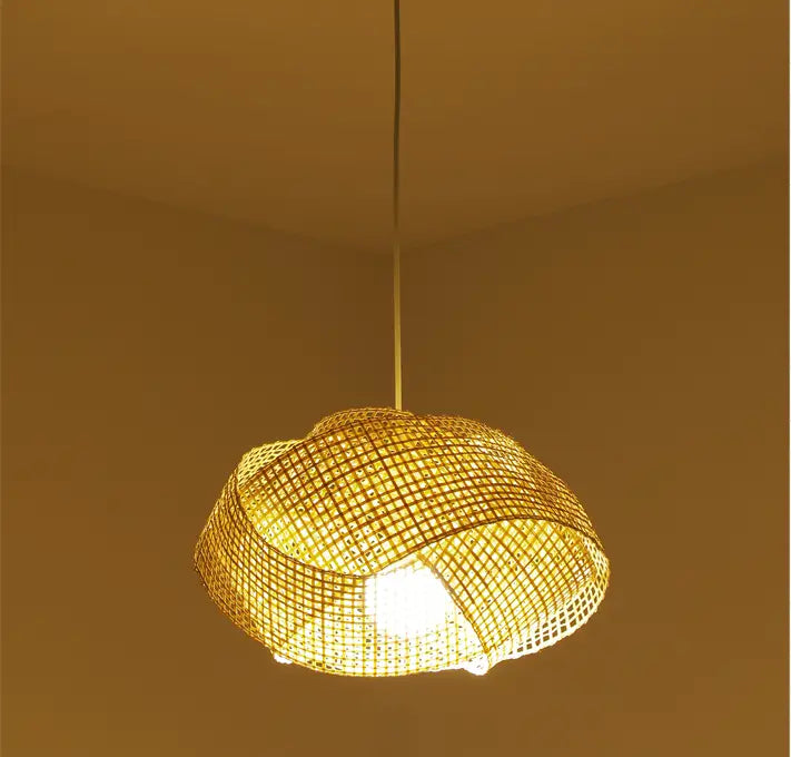Chaner Single Woven Bamboo Pendant Light Shade