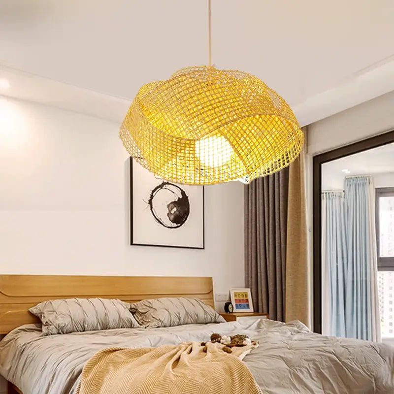 Chaner Single Woven Bamboo Pendant Light Shade