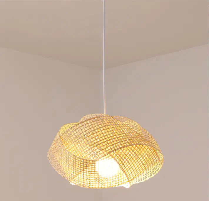 Chaner Single Woven Bamboo Pendant Light Shade