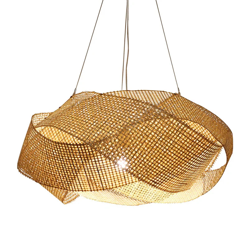 Chaner Single Woven Bamboo Pendant Light Shade