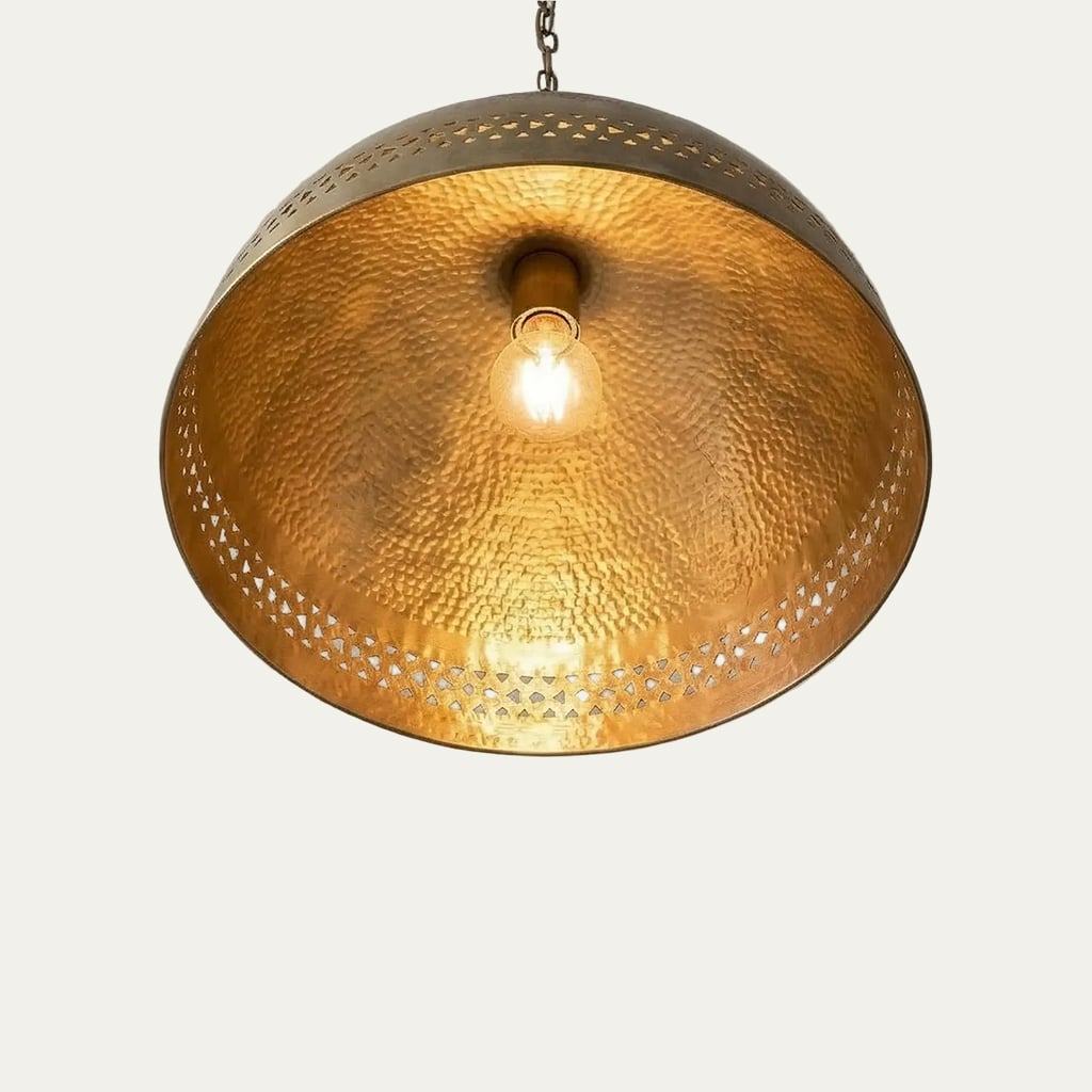 Brass Dome Pendant Light