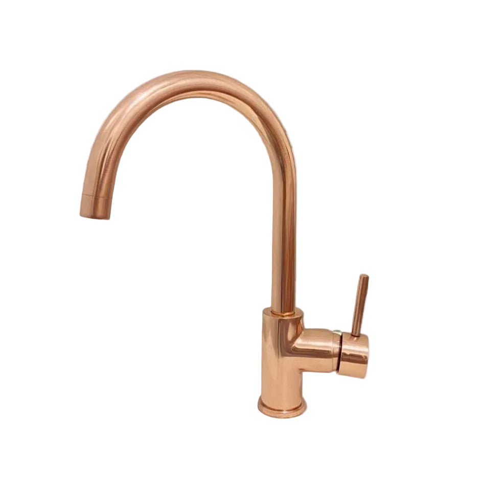 Copper Kitchen Mixer Tap Single Handle