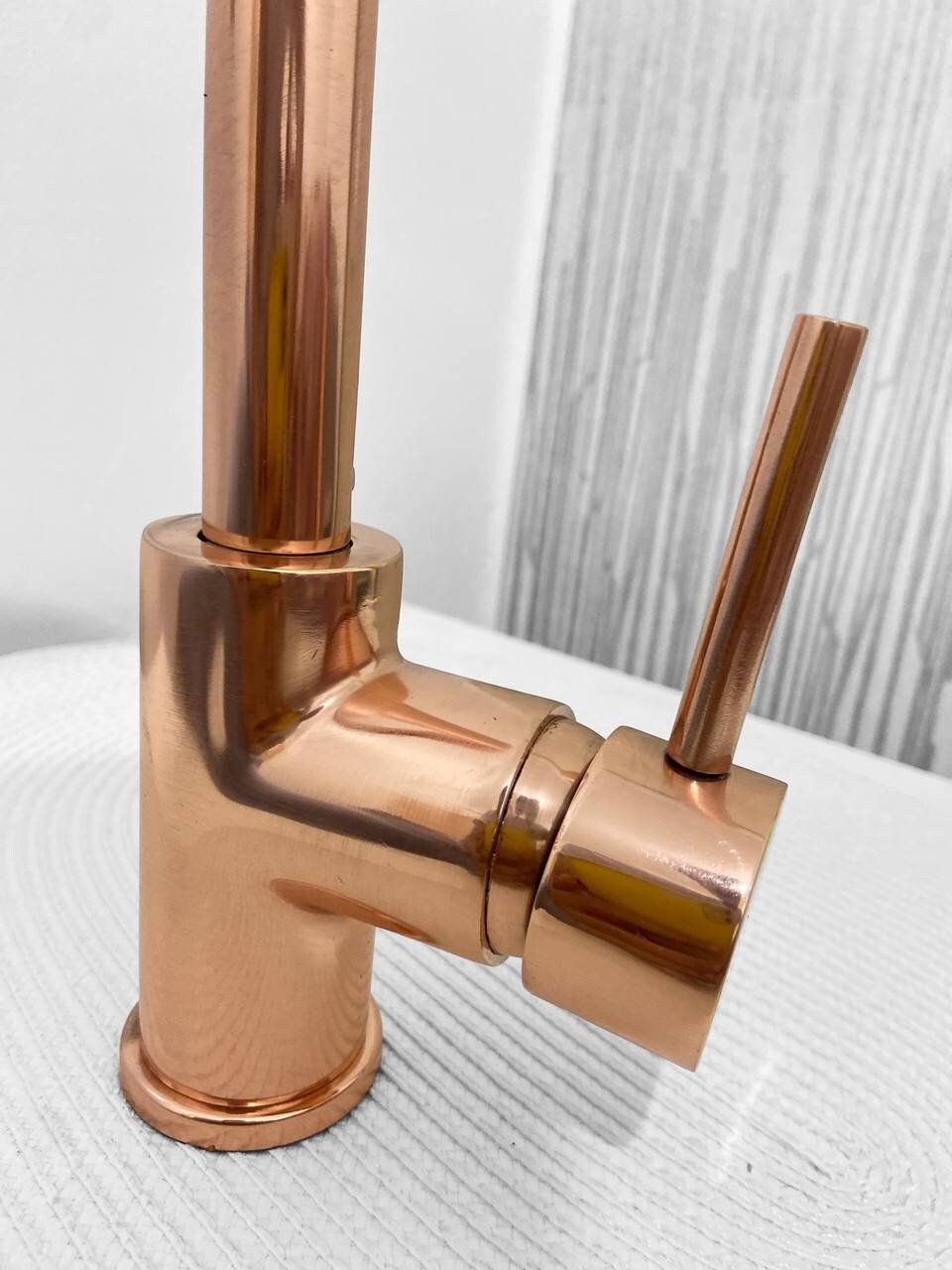 Copper Kitchen Mixer Tap Single Handle