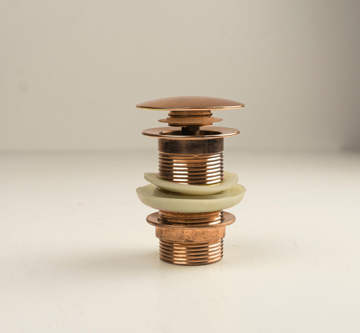 Handcrafted Copper Pop-Up Sink Drain for Elegant Bathroom and Kitchen