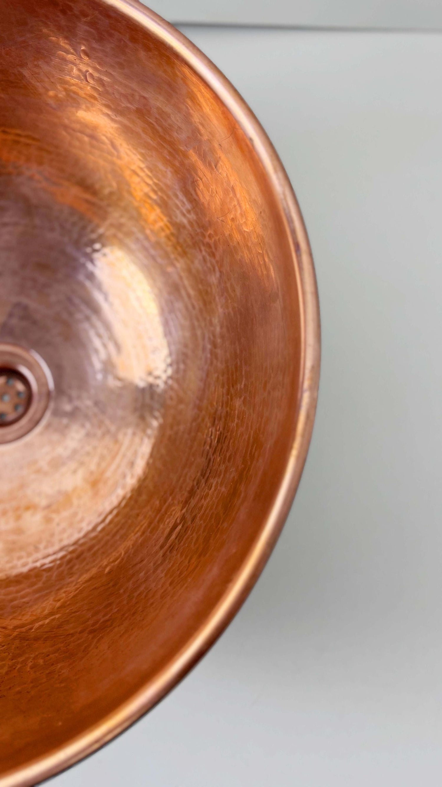 Hammered Copper Vessel Sink