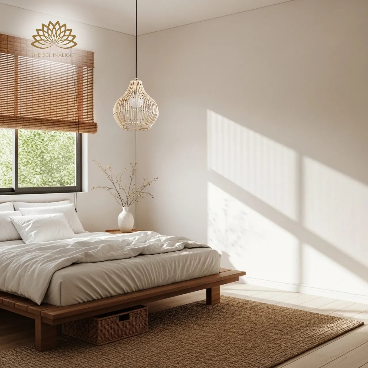 Dari Rattan Pendant Light