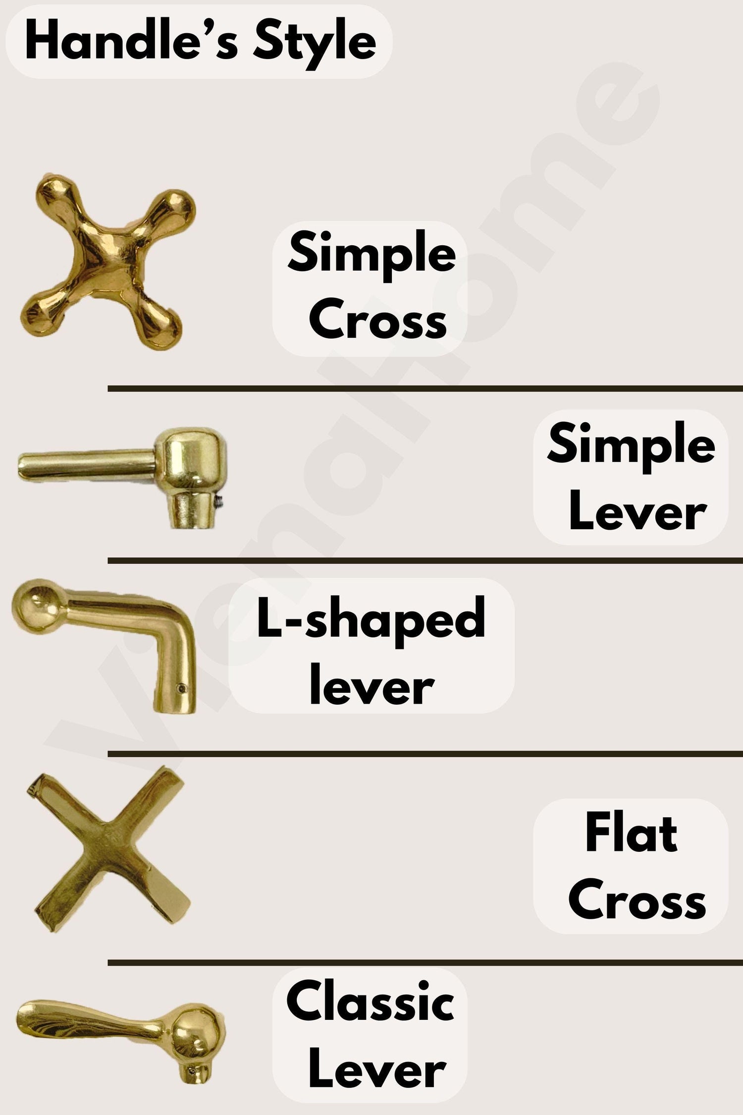Unlacquered Brass Wall Mount Faucet