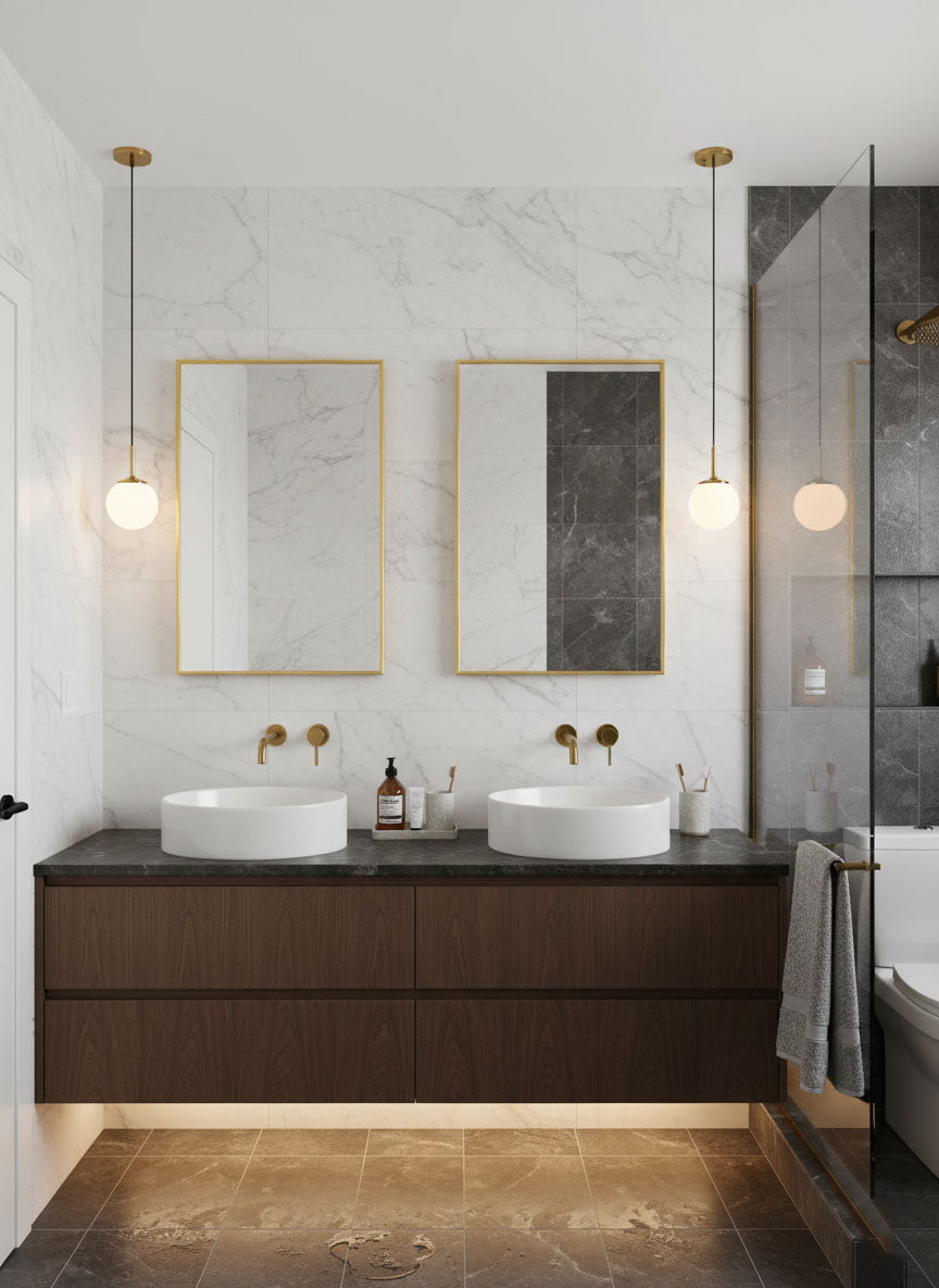 Varaudu Rectangular Brass Mirror Gold Wall Mirror 369099678 - Antique Brass Bathroom Mirror, Vanity Wall Decor