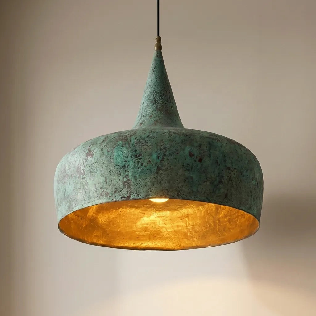 Oxidized Copper Pendant Light , Pendant Light for Island kitchen