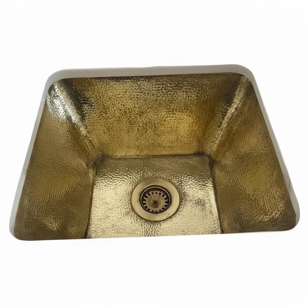 Elegant Dubai Brass Kitchen Sink with Vintage Charm