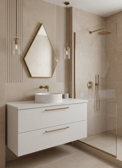 Varaudu Gold Brass Frame Mirror 369099645 - Antique Brass Bathroom Mirror, Vanity Wall Decor