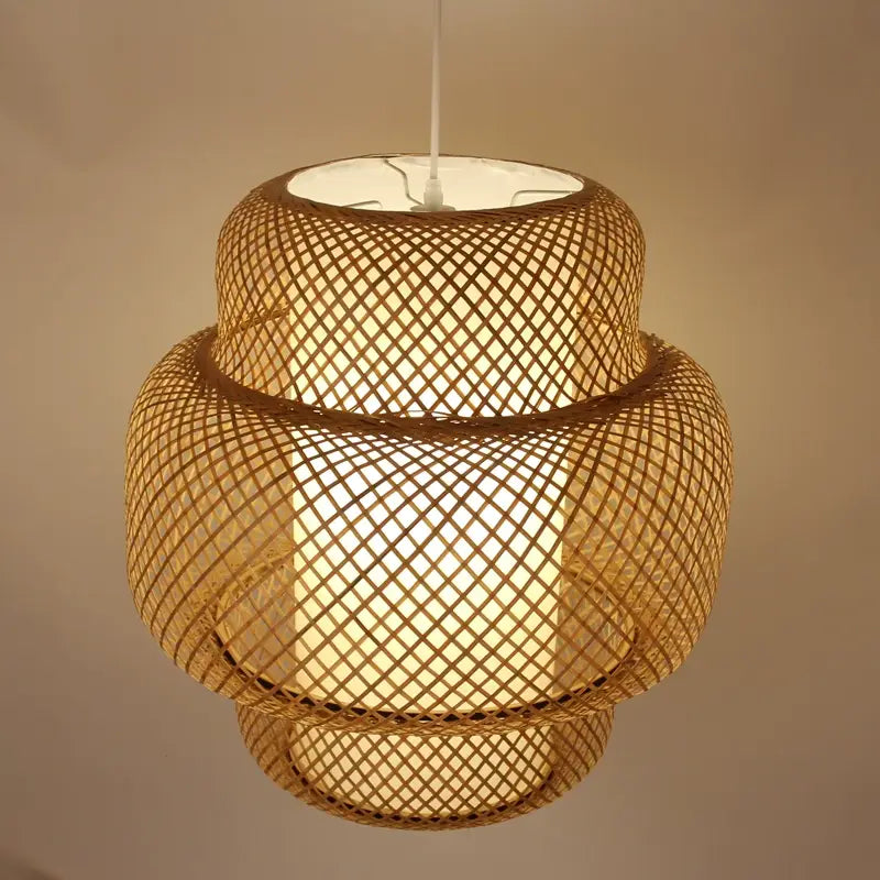 Enakshi Abstract Bamboo Pendant Light Shade