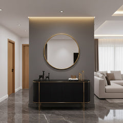 Varaudu Antique Brass Oval Mirror Unlacquered Brass Mirror 369099917 - Antique Brass Bathroom Mirror, Vanity Wall Decor