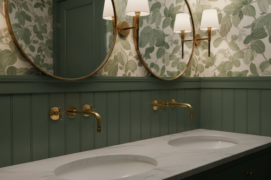 Wall Mount Bathroom Faucets - Antique Brass Bathroom Faucets