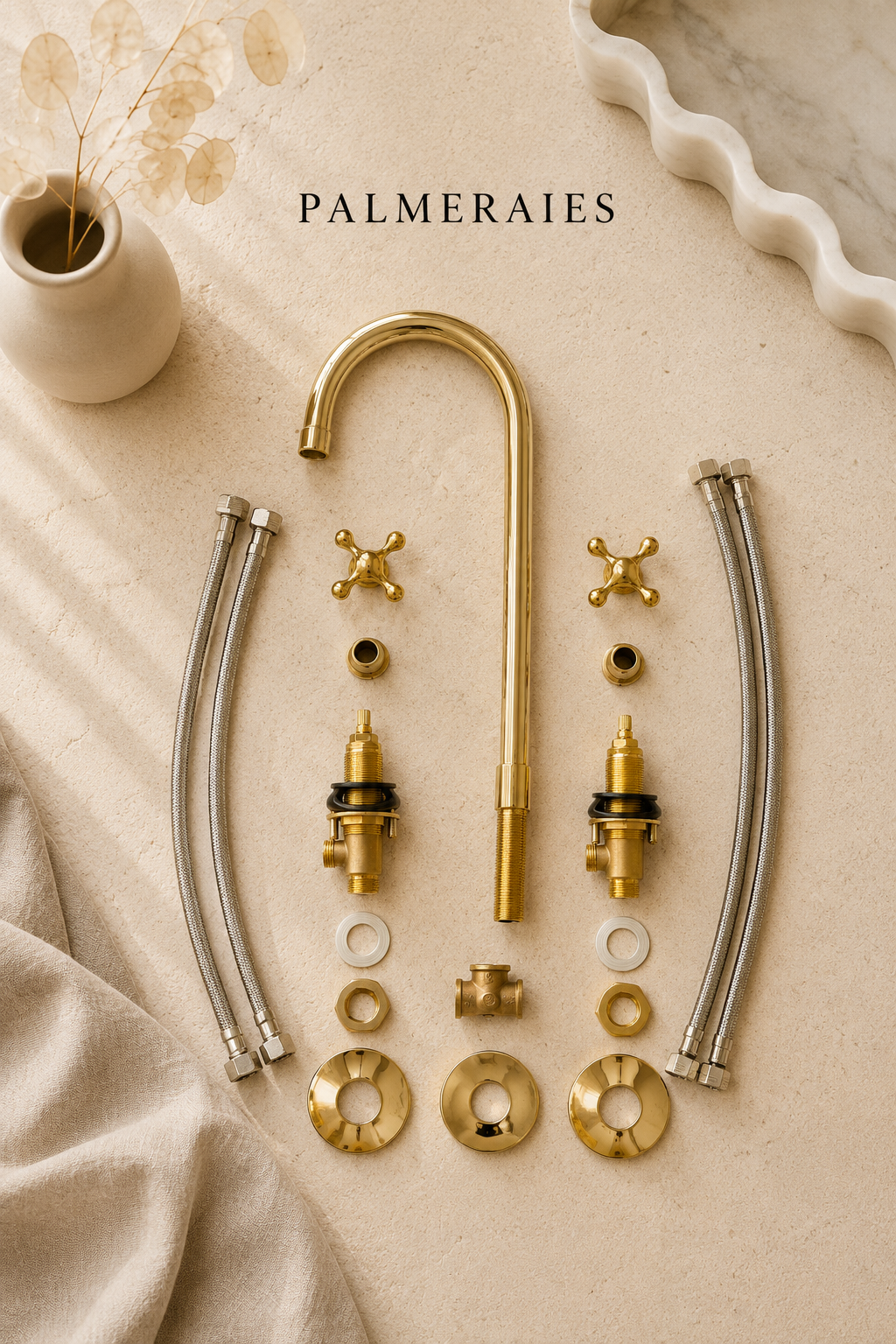 3 Hole Kitchen Faucets - Brass Roman Tub Faucet