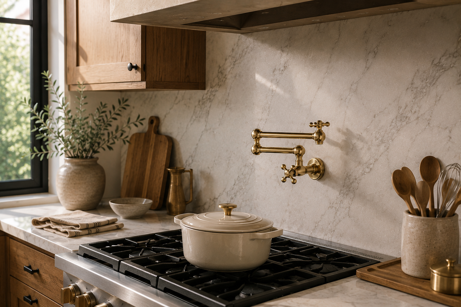 Pot Filler Faucet - Brass Potfiller Faucet