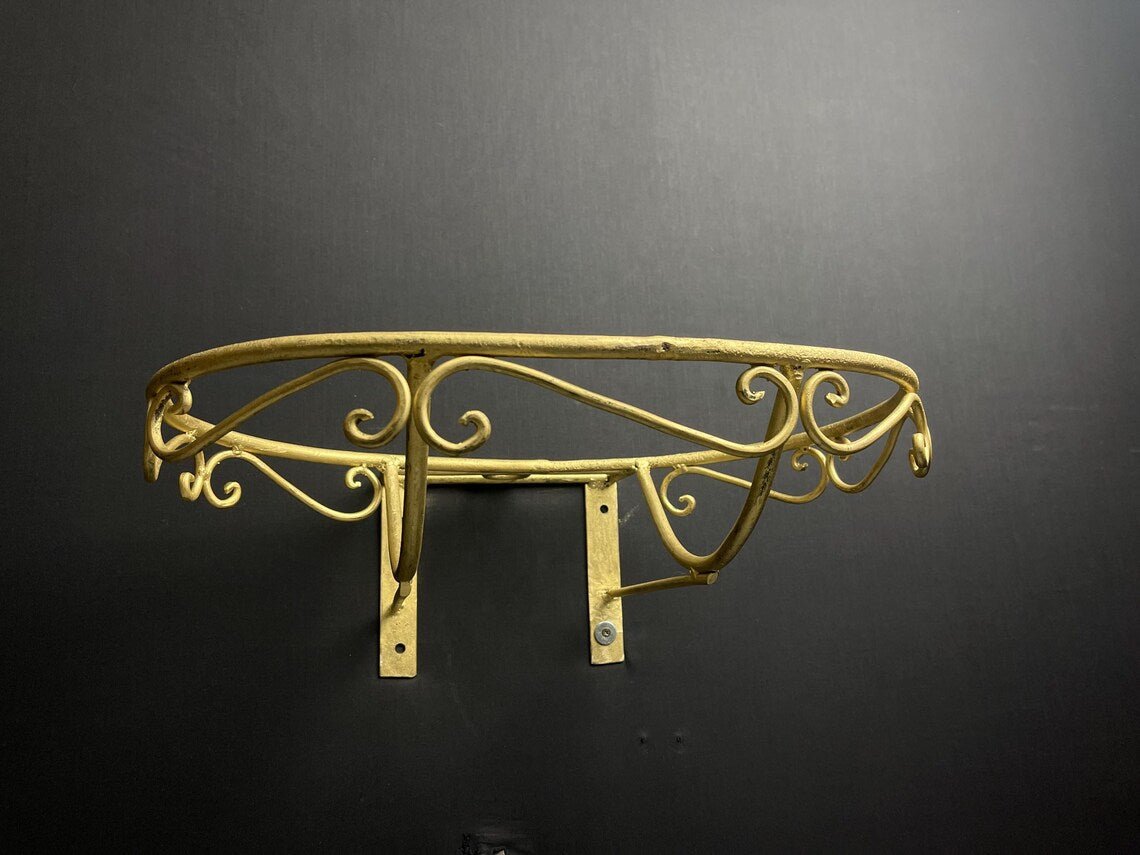 Geometric Bone Inlay Brass Sink Set - Unlacquered Brass & Black Resin