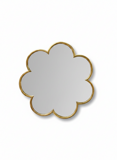 Varaudu Flower Brass Wall Mirror Moroccan Handmade Mirror 369099654 - Antique Brass Bathroom Mirror, Vanity Wall Decor