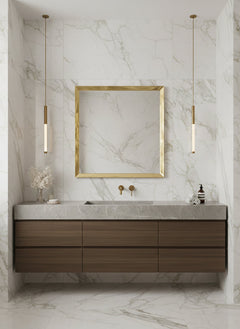 Varaudu Gold Square Mirror Unlacquered Brass Mirror 369099697 - Antique Brass Bathroom Mirror, Vanity Wall Decor
