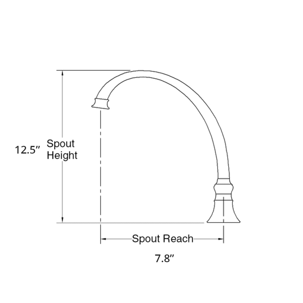 Gooseneck Brass Swan Faucet