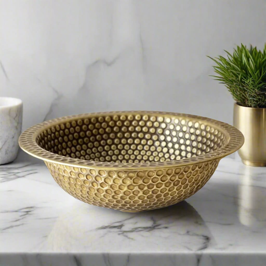 Brass Drop in Bathroom Sink