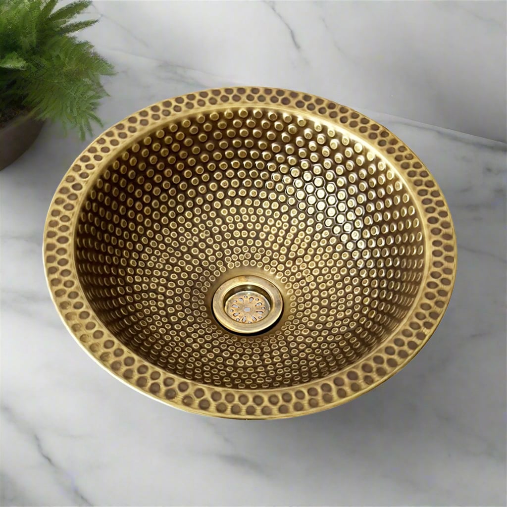 Brass Drop in Bathroom Sink