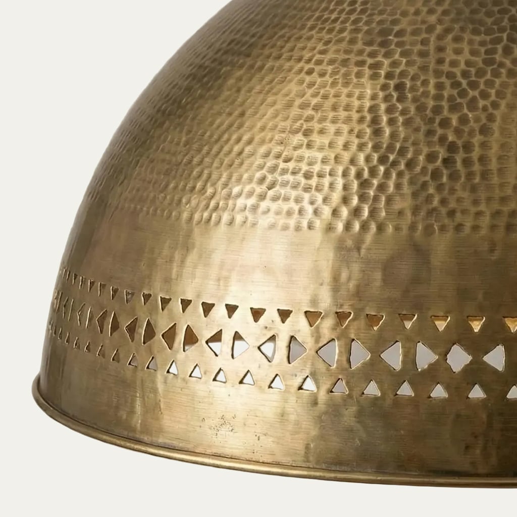 Brass Dome Pendant Light
